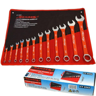 Neilsen 12Pc Soft Grip Metric Combination Spanner Wrench Set 6mm32mm from B&Q