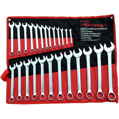 B&Q - Combination Spanner Set25 Piece 632mm Satin Finish ( Ct0795)