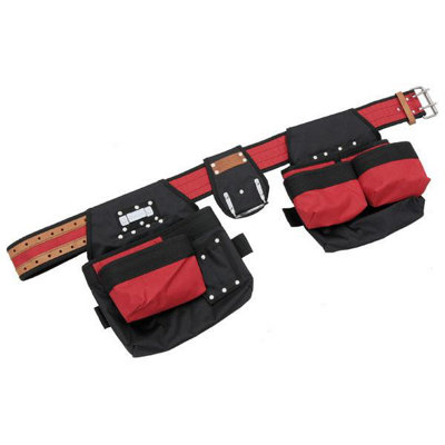 B&Q -  Tool Pouch 3 X 52 Tool Belt Workman's Belt Nail Hammer (Ct1062)