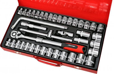 Neilsen Socket Set - 41Pc 1/2In.dr With Extending Ratchet (Neilsen Ct1340)