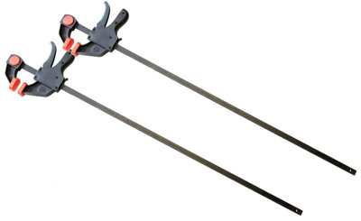 DEKTON Neilsen 2Pc Quick Grip Ratchet Vice Bar Large Clamps 30" / 760mm Rapid Clamp Set from B&Q