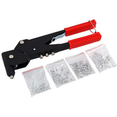 Rivet Gun Swivel Head With 75 Rivets Swivel Hand Rivet (Neilsen Ct1521) from B&Q