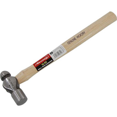 Neilsen 16Oz Round Ball Pein Hammer Hickory Handle Engineers Machinists from B&Q