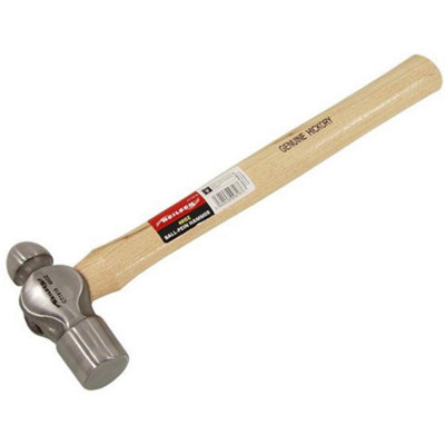 Neilsen 40Oz Round Ball Pein Hammer Hickory Handle Engineers Machinists from B&Q