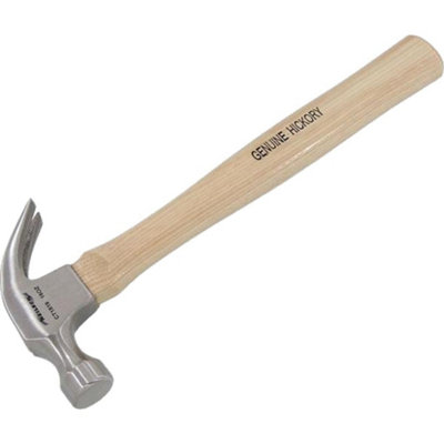 Neilsen 16Oz Claw Hammer Hickory Handle Engineers Machinists Hardened Steel Head