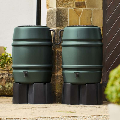  - Harcostar 168 Litre Green Water Butt Double Kit