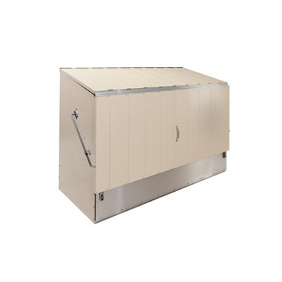 Trimetals Bike Storage Shed With Ramp (Fits Up To 3 Adult Bikes) Cream from B&Q