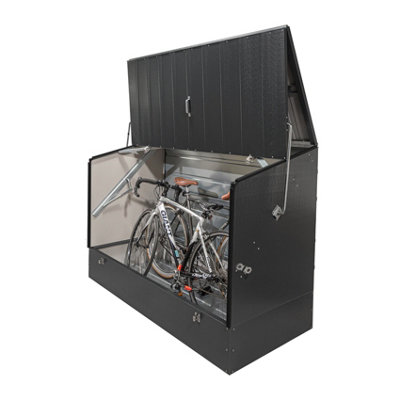 Trimetals Protectacycle Secure Bike Store (Police ApprovedFits Up To 3 Adult Bikes) Anthracite from B&Q