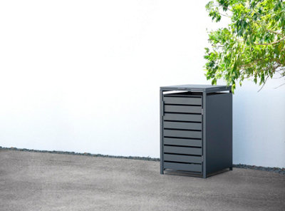 Trimetals Anthracite Single Wheelie Bin Store 240L