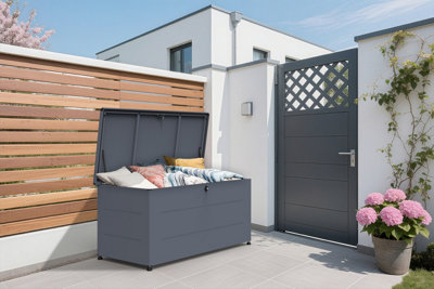 TrimetalsGarden Storage Box 460L Anthracite from B&Q