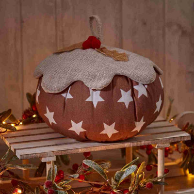 Annibells Novelty Fabric Christmas Pudding Doorstop from B&Q