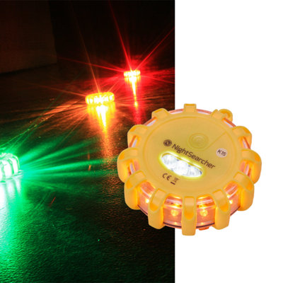 Nightsearcher Pulsar Aaa SingleBattery Powered Hazard Warning LightIn Amber from B&Q