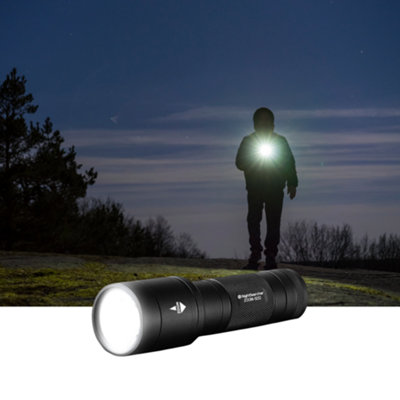 Nightsearcher Zoom 500 Lumen4Xaa Battery Powered Tactical Spot-To-Flood Torch from B&Q