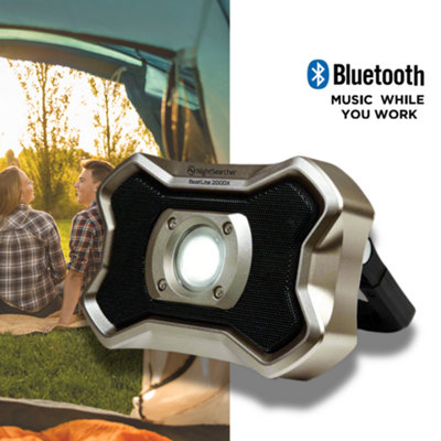 Nightsearcher Beatlite Rechargeable Led Work Light With Bluetooth Speaker And Powerbank2000 Lumens from B&Q
