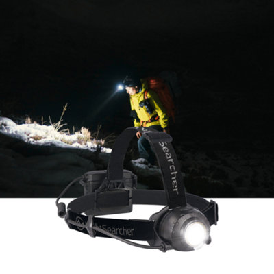 Nightsearcher Zoom 780ExrHybrid Rechargeable Or 4X Aaa Adjustable Spot-To-Flood Head Torch780 Lumens from B&Q