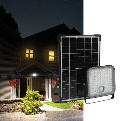 Nightsearcher Nexsun Juniper 4800 Lumens Solar Security Floodlight With Pir Motion Detection from B&Q