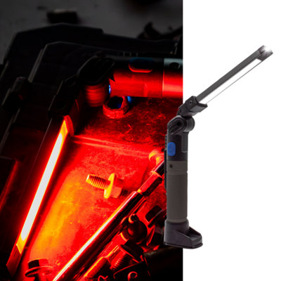 Nightsearcher I-Spector 400 Rechargeable Led Work Battery Powered Inspection Lamp Rotating And Foldable 5 Modes Magnetic Light