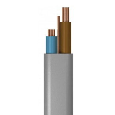 Kenable 6mm Twin & Earth Mains Power Cable Flat Grey Upto 47A10M from B&Q