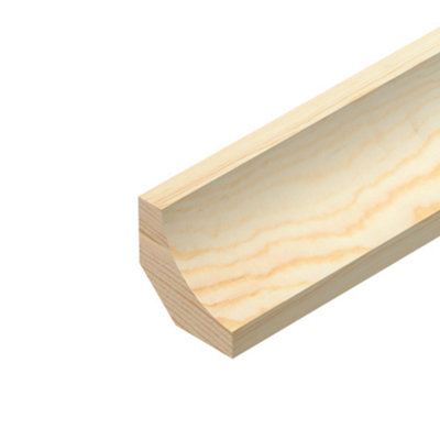 Cheshire Mouldings 21X21 Pine Wooden Scotia Beading 1Mx 4 Total 4 Meters Tm733 from B&Q