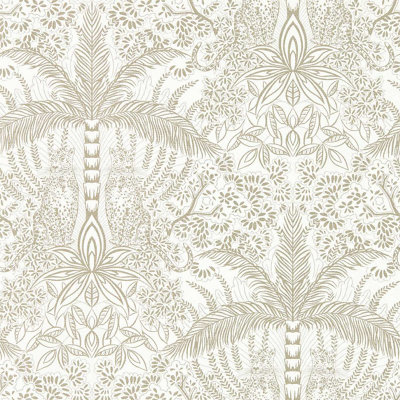 Clarke & Clarke  W0141/03 Leopardo Gold/ivory Wp from B&Q