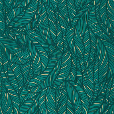 Clarke & Clarke  W0144/02 Selva Emerald Wp from B&Q
