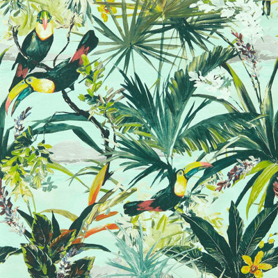 Clarke & Clarke  W0146/03 Toucan Sky Wp from B&Q
