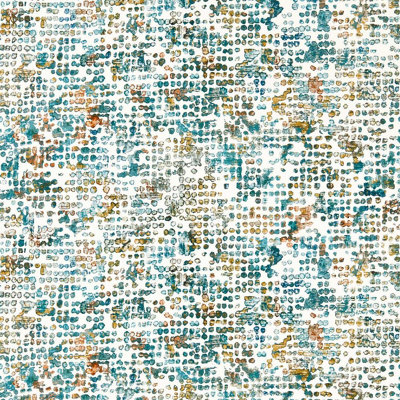 Clarke & Clarke  W0154/04 Scintilla Teal/spice Wp from B&Q