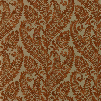 Clarke & Clarke  W0161/04 Regale Russet/gilver Wp from B&Q