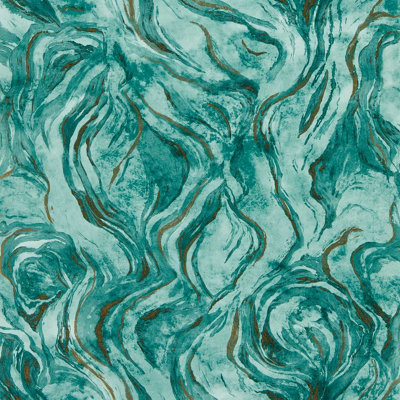 Clarke & Clarke  W0168/04 Lavico Teal Wp from B&Q
