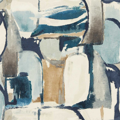 Clarke & Clarke  W0180/01 Figura Denim/linen Wp from B&Q