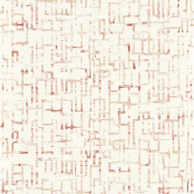 Clarke & Clarke  W0184/01 Quadrata Blush Wp from B&Q