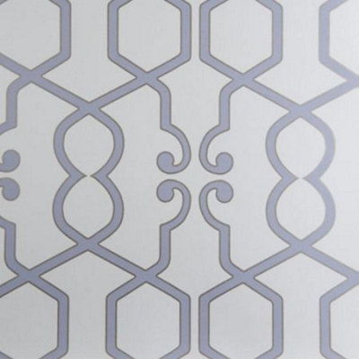 Clarke & Clarke Purple Geometric Hexagon Modern Luxury Wallpaper - Image 3