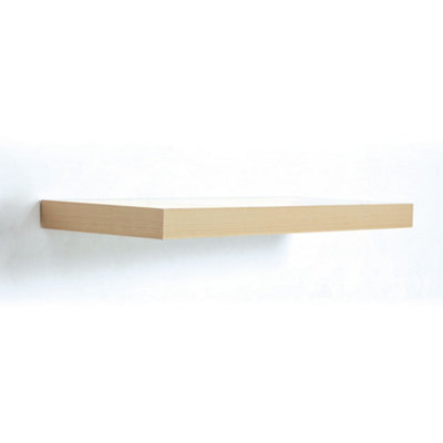 RB UK Shelf Depot Maple Floating Shelf (L)600mm (D)230mm from B&Q