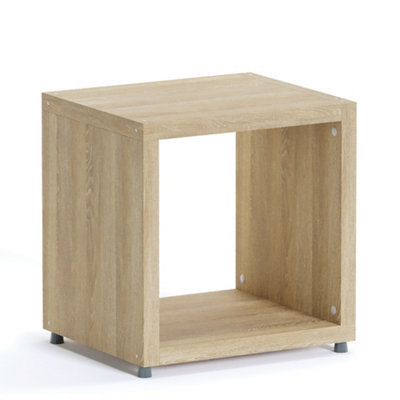 RB UK Boon Cube Shelving Unit Eco-Friendly Bookcase Freestanding Heavy Duty OakMade In Austria (H)400mm (W)380mm (D)330mm