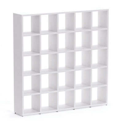 RB UK Boon 25 Cube Shelving Unit Eco-Friendly Bookcase Freestanding Heavy Duty OakMade In Austria (H)1830mm (W)1810mm (D)330mm