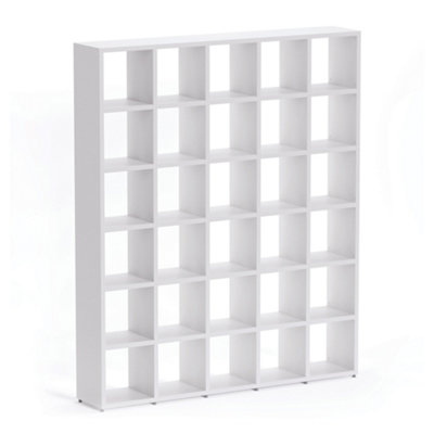 B&Q -  Boon 30 Cube Shelving Unit Eco-Friendly Bookcase Freestanding Heavy Duty OakMade In Austria (H)2180mm (W)1810mm (D)330mm