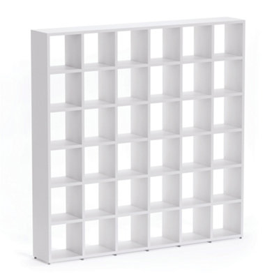 RB UK Boon 36 Cube Shelving Unit Eco-Friendly Bookcase Freestanding Heavy Duty OakMade In Austria (H)2180mm (W)2160mm (D)330mm