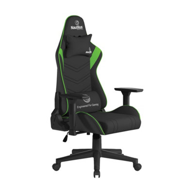 RB UK Nautilus Designs Ltd Black Pu Leather Recliner Computer Gaming Office Chair With 4D Adjustable Arms from B&Q