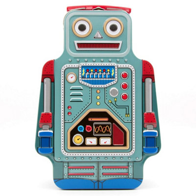 Suck Uk Robot Kids Snap Lock Lunch Box