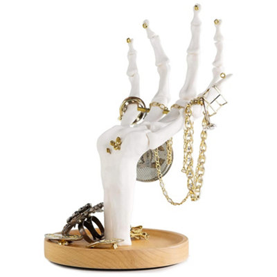 Suck UK Skeleton Jewellery Stand Or Trinket Dish from B&Q