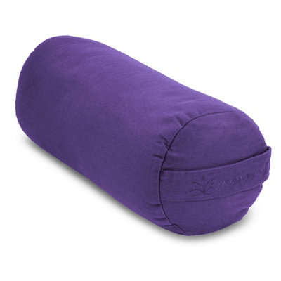Fitness Mad Buckwheat Yoga Bolster 61Cm X 23Cm100% Cotton CoverAdjustable Buckwheat Filling from B&Q