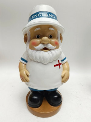 Garden Gnome Resin, England Theme, 24cm Height, Outdoor Sculpture - Image 5