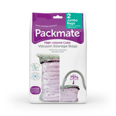 B&Q - 2Pc Jumbo High Volume Vacuum Storage Bag Set (90X110X25Cm) By 