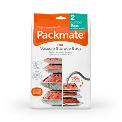 B&Q - 2Pc Jumbo Vacuum Storage Bag Set (90X110Cm) By 