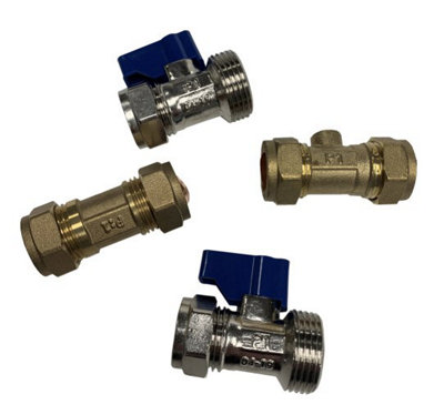 Calmag Calsoft Ne Non Electric Water Softener 15mm Installation Kit Valves from B&Q