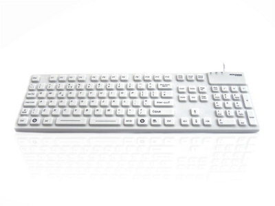 Accuratus Easy-Clean Accumed 105Usb & Ps/2 105 Key Sealed Ip67 Antibacterial Clinical / Medical Keyboard from B&Q