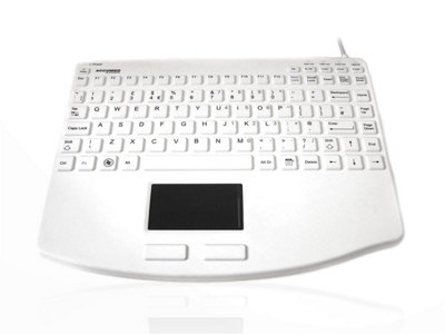 Accuratus Easy-Clean Accumed 540 V2Usb Mini Sealed Ip67 Antibacterial Clinical / Medical Keyboard With Large Touchpad from B&Q