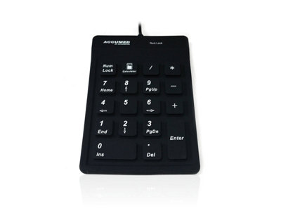 Accuratus Easy-Clean Accumed 100Usb Sealed Ip67 Antibacterial Clinical / Medical Keypad from B&Q