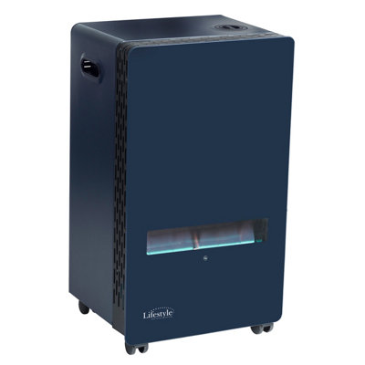 Callow Lifestyle Azure Blue Flame Portable Indoor Gas Cabinet Heater from B&Q