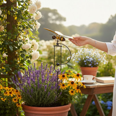 Decorative Garden Swinging Stake Bee from B&Q